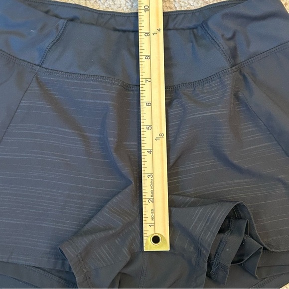 Layers Size XS Black Athletic Pull On Shorts with Built in Biker Shorts - Picture 7 of 7